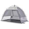 HETFTJN Tenda da Spiaggia 2 Posti Pop Up Ombra Giardino Grigio