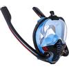 TAFALSPING Maschera subacquea per adulti e bambini, maschera subacquea, maschera completa con boccaglio, set da snorkeling per adulti (K3, stile adulto, nero, L/XL))