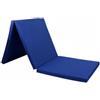 PETSOLA Tappetino Ginnastica Pieghevole Materassino Allenamento Palestra Tappeto Fitness Pieghevole con Imbottitura 5 Cm in PU Portatile Resistente, Blu Reale, Pvc 180605CM
