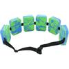 APLVFFZH Cintura da Nuoto per Bambini Cintura Galleggiante Cintura di Allenamento Fascia di Flottazione in Schiuma EVA Regolabile con Fibbia E Blocchi Leggeri, Verde, Blu