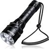Genwiss Torcia Subacquea, 2000 Lumen Torcia Subacquea Ricaricabile, Impermeabile Fino A 80 Metri Sott'acqua, Faretto Led Bianco Subacqueo per Immersioni Notturne E Speleologia
