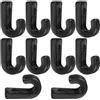 DOITOOL 10 Pezzi Gancio a J per Kayak Compatto in ABS Nero