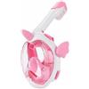 TISHITA Maschera Snorkeling Bambini Goggles Snorkel Visiera Subacquea Occhialini Tuba Silicone con Tubo Asciutto E Cinturino Regolabile Adatta per Snorkeling Principianti Piscina Mare, Pink