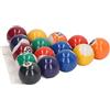 Rosvola Mini Palline da Biliardo Set 16 Pezzi Palline da Biliardo in Resina Leggera Resistente Ai Graffi per Feste per Bambini e Sale Giochi 32mm