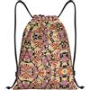 EDPXKL Borse con coulisse con stampa popcorn, zaini con coulisse, zainetto unisex con coulisse per palestra, shopping, sport e yoga