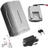 JHKJ Batteria al Litio da 36 V 12 Ah per reggisella | Batterie per bici elettriche da 36V 8Ah, 10,5Ah, 12Ah, pacco batteria al litio da 36 Volt con caricabatterie e interruttore