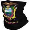 Generic Copricollo Ecuador Ecuadorian Ecuadorean National Emblem Adatto A Ogni Condizione Meteo Coprifaccia Resistente alla Polvere Headwear per Sport attività All'Aperto Bici 2 Pezzi