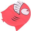 FUNOMOCYA Cuffia da Nuoto e Flessibile a Forma di Squalo Rossa in Silicone Design Cartone Animato per Festa Estiva e Piscina
