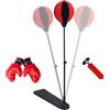 Generico Sacco Da Boxe Per Bambini,Sacco Da Boxe Regolabile In Altezza Con Guantoni | Set Sportivo Portatile Per Allenamento Fitness Esercizio,Attrezzo Ginnico Per Esercizio Fisico