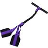 CHICIRIS Fascia di Resistenza del Pedale con Maniglia, Tubo di Allenamento per la Forza con Impugnatura in Schiuma Antiscivolo per Palestra Domestica e Allenamento Addominale (75 libbre viola)