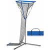 Milageto Rete da Pallavolo Regolabile Set Allenamento Portatile con Borsa Telaio in Ferro Robusto E Piedini in Gomma per Passaggi E Alzate Adatta per