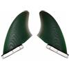 Baoblaze da Surf Fibra di Vetro Pinna Accessorio Ricambio Pensate per Maggiore Spinta E Risposta Della Tavola Attacco a 2 Punti Universale Adatte per Surfisti , Nero+Verde