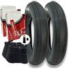 Generico KIT 2 COPERTONI FAT BIKE 2 CAMERE D'ARIA BICI ELETTRICA 20 X 4.0 VALVOLA AMERICA