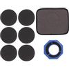 FUNNETOYU Kit Accessori per Manutenzione Palline da Bowling Supporto Leggero in ABS, Panno in Microfibra e Tamponi Abrasivi, Design Ergonomico per Resurfacing e Pulizia Efficiente