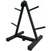 KiBcsLic 1 Pezzo Albero Porta Dischi Palestra Portapiastre Bilanciere Supporto Pesi Porta Piastre in Acciaio Struttura con Pioli Separazione Pesi Stabile per
