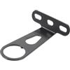 MINAOLULUS Supporto per Luce Anteriore Bici in Acciaio Nero Staffa per Forcella Design Robusto e Antiurto per Ciclismo Notturno