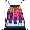 Generic Sacca, Different Color Keyboards Zaino Scuola Impermeabile Sacca Sportivo Borsa per Nuoto Donna Adulto 36X42cm
