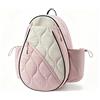 LOVIVER Zaino Tennis Borsa Racchette Zaino Sportiva Borsa Padel Borsa Pickleball con Scomparti Separati per Indumenti E Tasca Umido Asciutto Doppie Tasche, Rosa