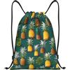 EDPXKL Borse con coulisse con stampa di frutta tropicale, zaini con coulisse, zainetto unisex con coulisse per palestra, shopping, sport e yoga