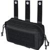 EXCELLENT ELITE SPANKER Marsupio tattico Molle Admin Pouch Tactical Dump Drop Pouch EDC Utility Bag con gancio e pannello ad anello per gilet tattico (BLK)