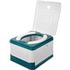 ibasenice WC Portatile Pieghevole per Auto e Campeggio, Pp PVC | Seduta da Viaggio per Adulti, Uso come Sgabello, Trasporto Facile, Accessorio Sacchetto in Plastica