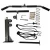 Amagogo Chest Training Equipment Lat Machine Domestica Pulley Stazione Compatta Maniglie Remata Acciaio Robusto Movimento Più E Controllato in Trazione Adatto , Combinazione Barra Lunga