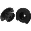 DEARMAMY 2 Pezzi Accessori per Macchina Fitness Coperture Terminali in ABS Nere, Design Antifall e Installazione Facile per Palestre e Home Gym, Protezione Precisione