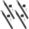 Toddmomy 4 Serie Cinturino di Fissaggio per Pattini a Rotelle Nero con Fibbia Regolabile, Design Leggero in PVC e TPR con Set di Viti, Accessorio per Scarpe da Pattinaggio Uomo e Donna