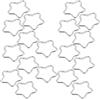 DOITOOL Moschettone Resistente Forma Stella 20 Pezzi in Lega di Alluminio e Filo d'Acciaio Rapido e Adattabile e Viaggi All'aperti per Campeggio, Pesca