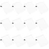 ADOCARN Set 12 Sacchetti in Rete Coulisse in Poliestere Bianco, Borsa Portaoggetti Versatile per Viaggi e Attività All'aperto Chiusura Rapida e Organizzazione Comoda