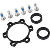 Generic 3 Adattatori di Conversione Mozzo Lega di Alluminio Thru Kit Distanziali Guarnizioni Refit Bike Hub Conversion Adapter Kits Leghe di Alluminio