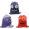 KASESSS 3 Pezzi Sacca Asilo con Cordoncino, Sacca Sportiva, Sacchetto Asilo, Impermeabile Sacca, Sacca Palestra per Bambino, Sacchetti per le Feste per Asilo, Palestra, Piscina, Viaggio, Portascarpe