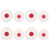 Gadpiparty Bersagli in Microfibra a Tre Strati, 8 Pezzi per Tiro | Bianco Centro Rosso, Appendibili e Portatili, per Allenamento Indoor Archi e Frecce