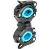 FGDTREE Supporto per torcia elettrica, supporto per luce a LED per bicicletta, rotazione a 360°, morsetto per torcia, manubrio per bicicletta