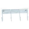 Happyyami Portapalloni da Muro Bianco in Acciaio al Carbonio e Pvc, Supporto per Palloni e Cappelli, Organizzatore Verticale per Casa e Supermercati