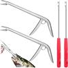 Persiiious Set di 4 estrattori per ami da pesca, in acciaio inox, pinze da pesca, per rimuovere ami da pesca, accessori da pesca piccoli e grandi