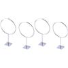 TOPBATHY Porta Supporto Pezzi o Ferro 4 Argento in Parete Palloni da Fori Preforati per Viti Facile Installazione per Basket Calcio Palla Medica per Garage Ufficio