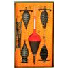 4BIG.fun Set di montaggio con cestino per mangime e ami da pescatore | montaggio superficiale per pesca alla carpa, pronta per il montaggio, accessori da pesca, ami da pesca