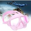HUSHUI Maschera Subacquea Professionale, Occhiali Antiappannamento e Protezione UV per Immersioni Libere e Snorkeling, Silicone Liquido Leggero, /rosa/bianco, 115 G (#3)