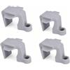 FytStycale 4 Pezzi Gancio con Occhiello Compatto Clip Universale Attacco per Barca, Grigio