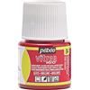 PEBEO - Vernice Trasparente per Vetro Vitrea 160°C - Rosso Peperoncino - 45 ML