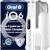 Oral-B iO 6 Spazzolino Elettrico, 2 Testine di Ricambio, Astuccio, Bianco