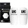 TAPEDESIGN - Parastinchi Calcio Mini - Performance Shinguards 2.0 - Termoformabili & Personalizzati - Ultra Leggeri 33g - Per Adulti & Bambini - BIANCO