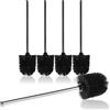 COM-FOUR® 5x Scopino per WC con testina sostituibile, scopino per WC