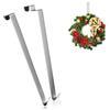 com-four® 2x ganci per porta in acciaio inox, ganci da 27 cm per ghirlande