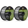 haxiaoer Filo Animato per Saldatura MIG Senza Gas Flux 1,0mm 2kg per Saldatrice No Gas, Cavo Universale per Saldatura MIG MAG, E71T-GS, D100