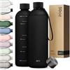 KIVY Borraccia 1,5 litri - Antigoccia e Antiurto - Perfetta per Sport, Scuola e Ufficio - Borraccia Palestra 1,5 Litri - Bottiglia - Bottiglia Acqua - Plastica Borracce Sportiva 1,5l - Senza BPA