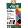 PEBEO Pébéo - Set Scoperta Vitrail - Set di Pittura su Vetro - Trasparente e Brillante - 12 Flaconi da 20 ml - Colori Assortiti