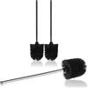 COM-FOUR® 3x scopino per WC con testina sostituibile, scopino per WC