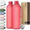 KIVY Borraccia 1,5 litri - Antigoccia e Antiurto - Perfetta per Sport, Scuola e Ufficio - Borraccia Palestra 1,5 Litri - Bottiglia - Bottiglia Acqua - Plastica Borracce Sportiva 1,5l - Senza BPA